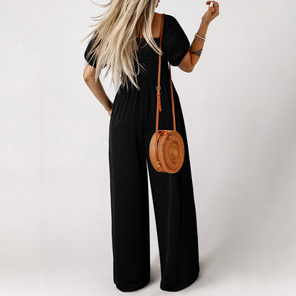 Short Sleeve Jumpsuit