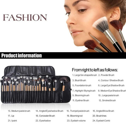 24 Pcs Makeup Brush Sets: Professional Cosmetics Brushes