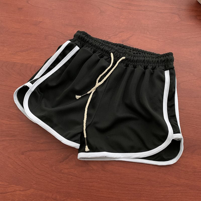 Sports Style Elastic Waist Shorts