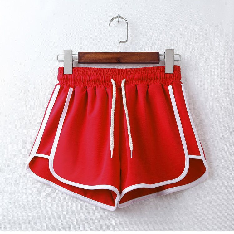 Sports Style Elastic Waist Shorts