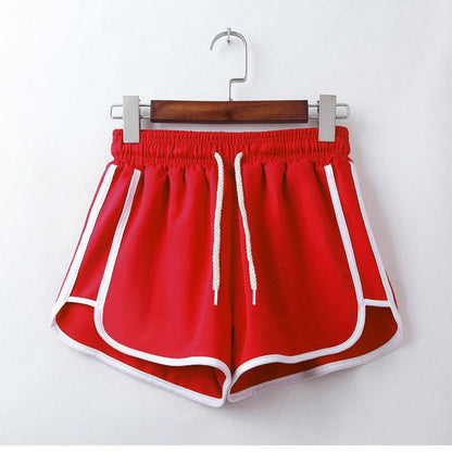 Sports Style Elastic Waist Shorts