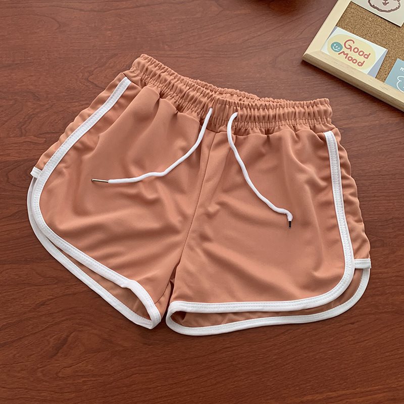 Sports Style Elastic Waist Shorts