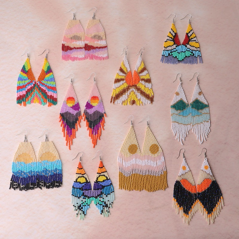 Bohemian Long Fringe Earrings