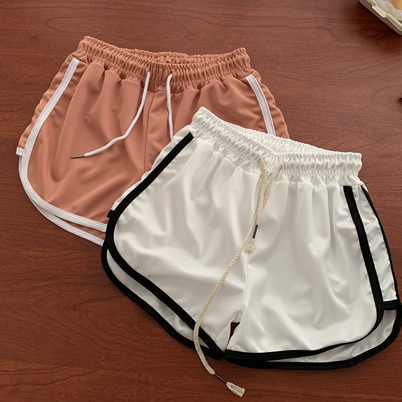 Sports Style Elastic Waist Shorts